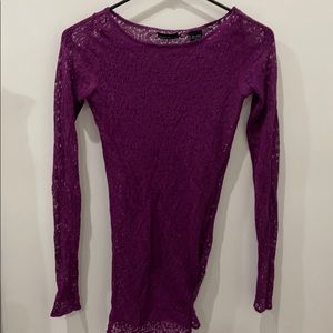 Lace long sleeve shirt